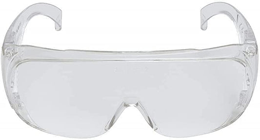 3M VisitorC Schutzbrille für Brillenträger, leichte Elektrowerkzeugarbeiten, Schutz gegen Splitter, 99.9% UV-Schutz, Klare Polycarbonatscheiben