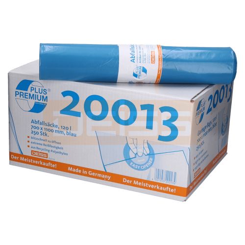 Deiss Mülltüten 120 l blau Typ 70