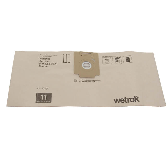 Wetrok Papierfiltersack Monovac 11l/ Durovac 11