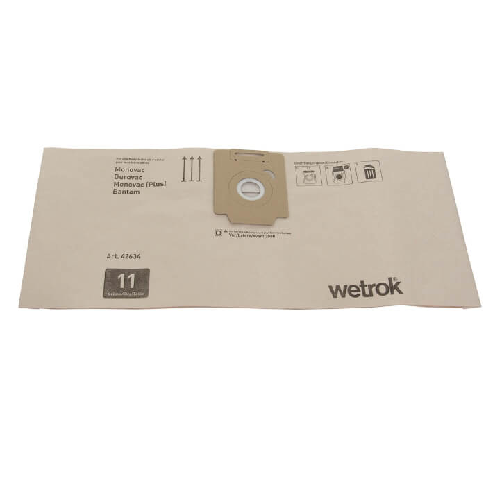 Wetrok Papierfiltersack  Monovac 11l/ Durovac 11
