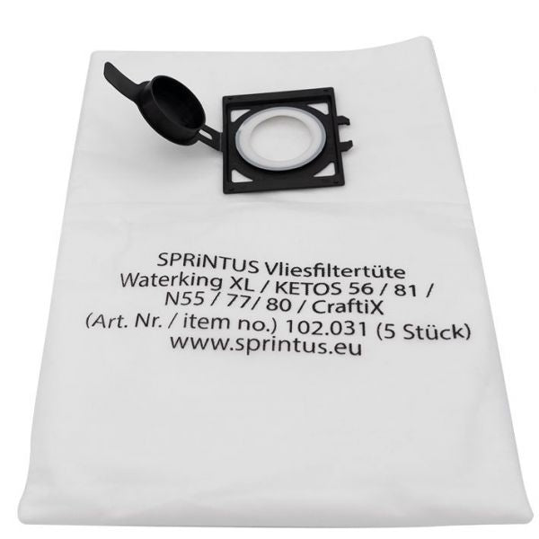 Sprintus 5 Vliesfilterbeutel für Sprintus Waterking / CraftiX / Ketos